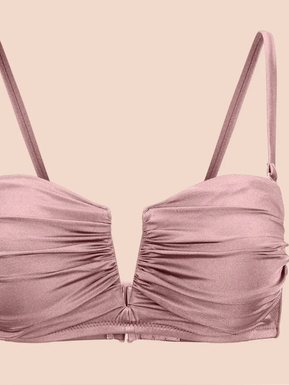 Adore Me Rose Satin Gathered Bralette